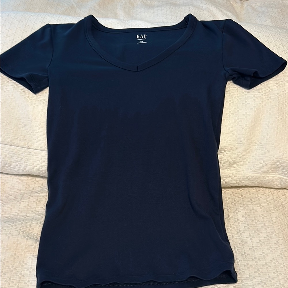 GAP Black Fitted Short Sleeve T-Shirt